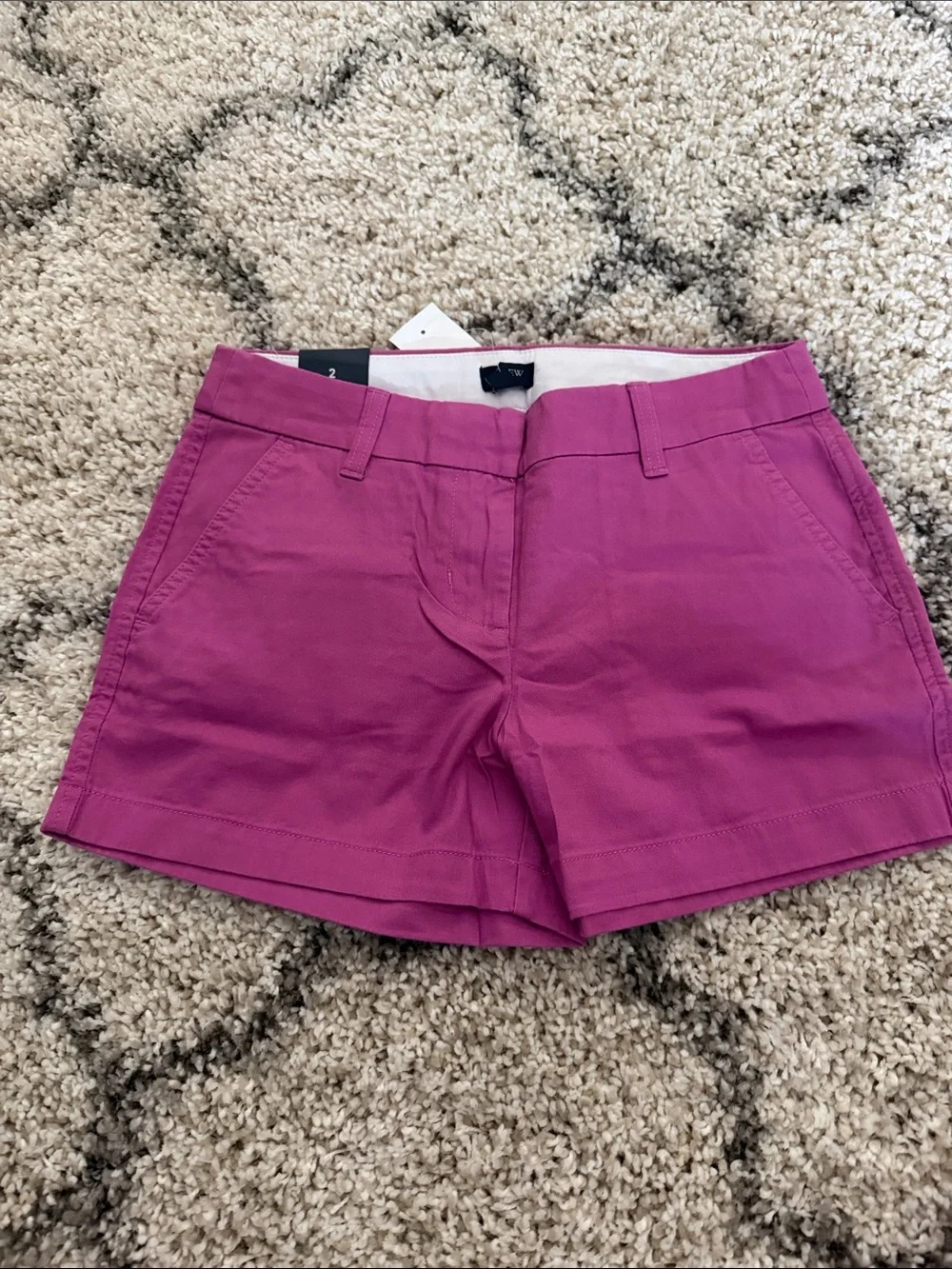 J. Crew Women's Bright Magenta Chino Bermuda Shorts
